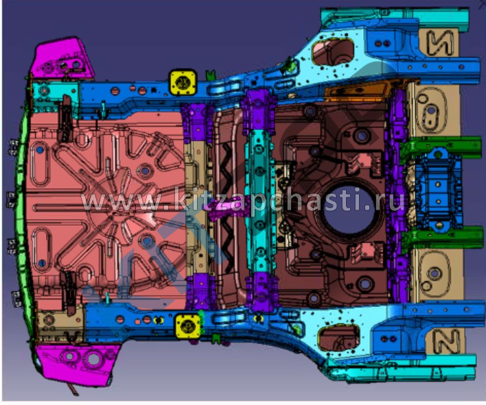 Панель пола задняя Jetour DASHING F16-5100200-DY